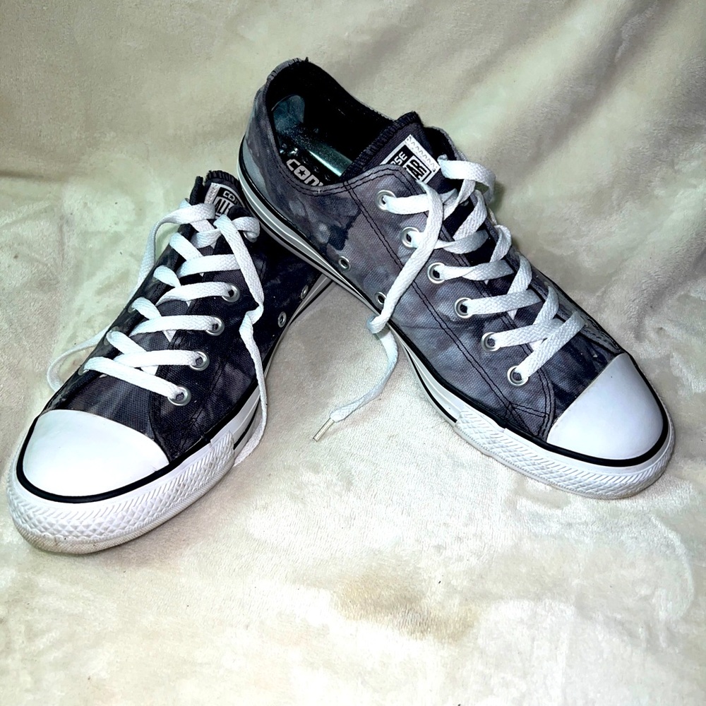 Converse Unisex-Adult Chuck Taylor All Star Gray Tie Dye Ox Trainers Size M8 W10